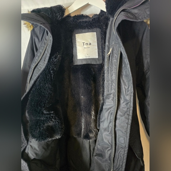 AritziaTna Avoriaz Black Parka Goose Down Water Resistant Jacket Size Small - Picture 12 of 16